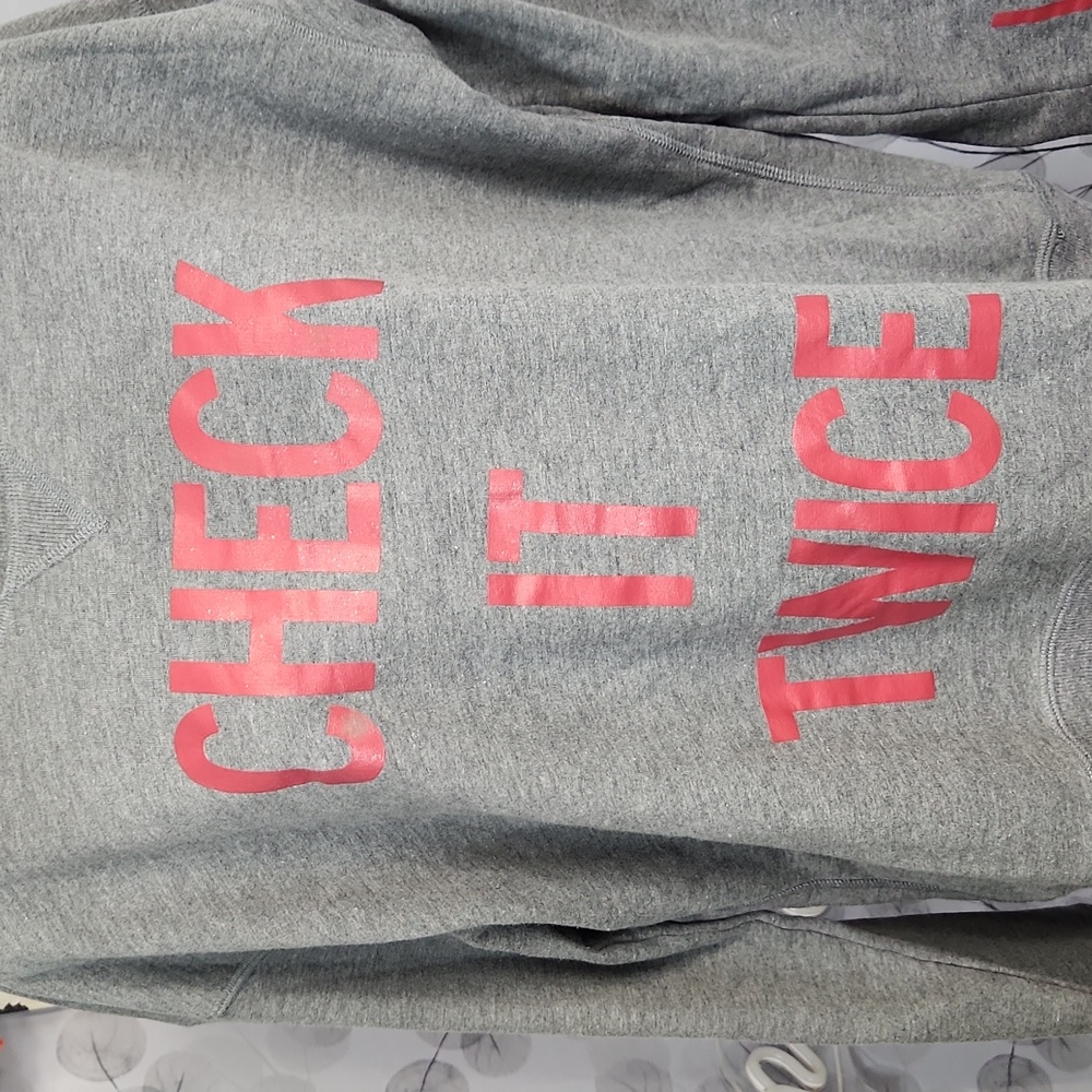 Victoria's Secret "Check It Twice" Graphic Pullover - Picture 5 of 10